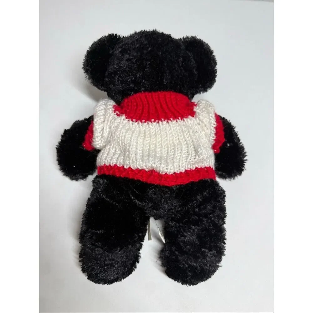 Dan Dee Black Bear Plush Stuffed Red Nose 